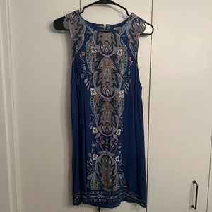 Open Back Blue Dress - size L